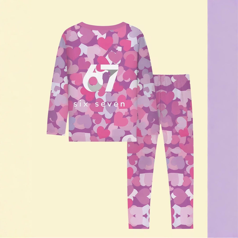 Pajamas long sleevespantssuit cross-border hot-selling 67 elements wholesale girl spring autum thin home clothes outwear