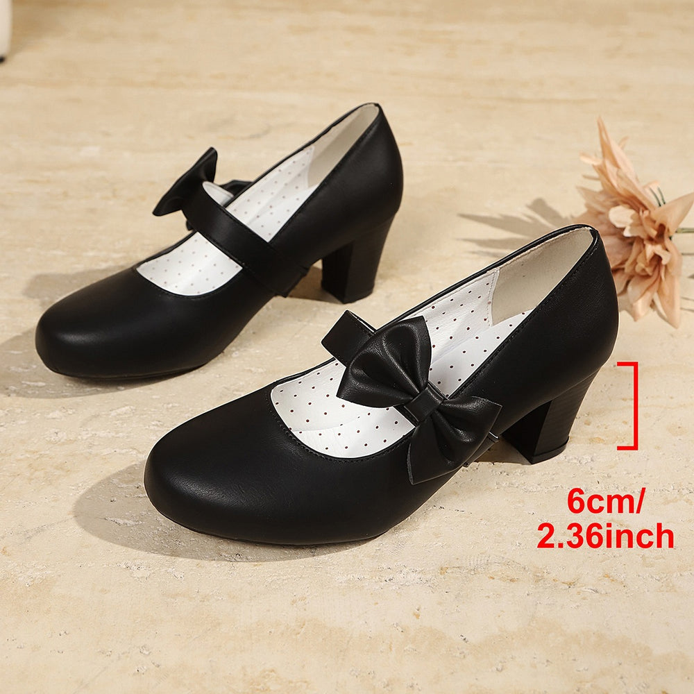 Exportplus sizethick heel mary jane flats women exportnew arrivalbows with skirt heighteningflatswholesale