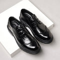 Genuine leather business casual dress shoes for men - premium british style for weddings and formal occasions