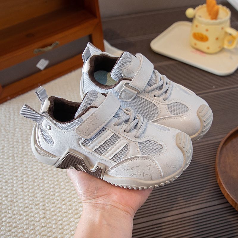 Kids' sneakers:  spring new collection - girls' retro agnes shoes, mesh upper, soft sole, non-slip casual shoes for mid-to-large children
