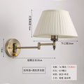American casual foldable wall lamp bedroom bedside lamp background wall lamp study lamp long pole lamp telescopic wall lamp