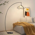 Flower wabi-sabi medieval style floor lamp japanese retro designer living room study art house b&b fishing lamp