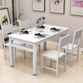 Fast food restaurant rectangular table and chair set, modern minimalist dining table, 4-6 person snack shop breakfast restaurant table