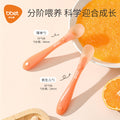Silicone spoon newborn baby food spoon feeding water silicone soft spoon children's tableware feeding milk food supplement bowl spoon