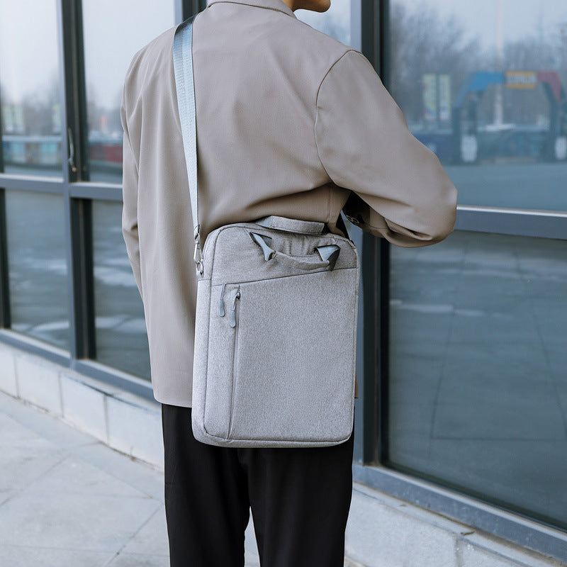 New fashion computer bag trendy handbag large capacity leisure file bag office business briefcase backpack men