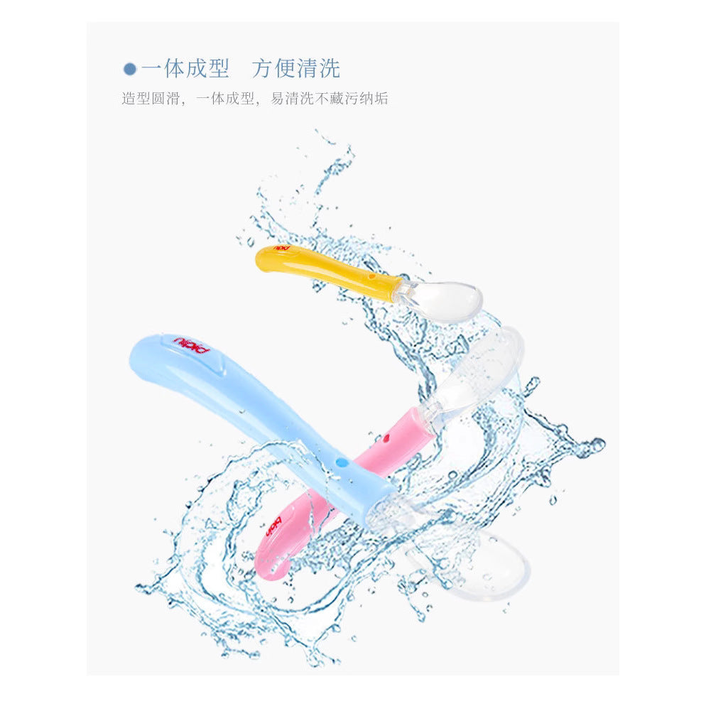Dear, factory direct sales baby feeding silicone spoon soft head children's spoon silicone soft spoon double head baby silicone spoon