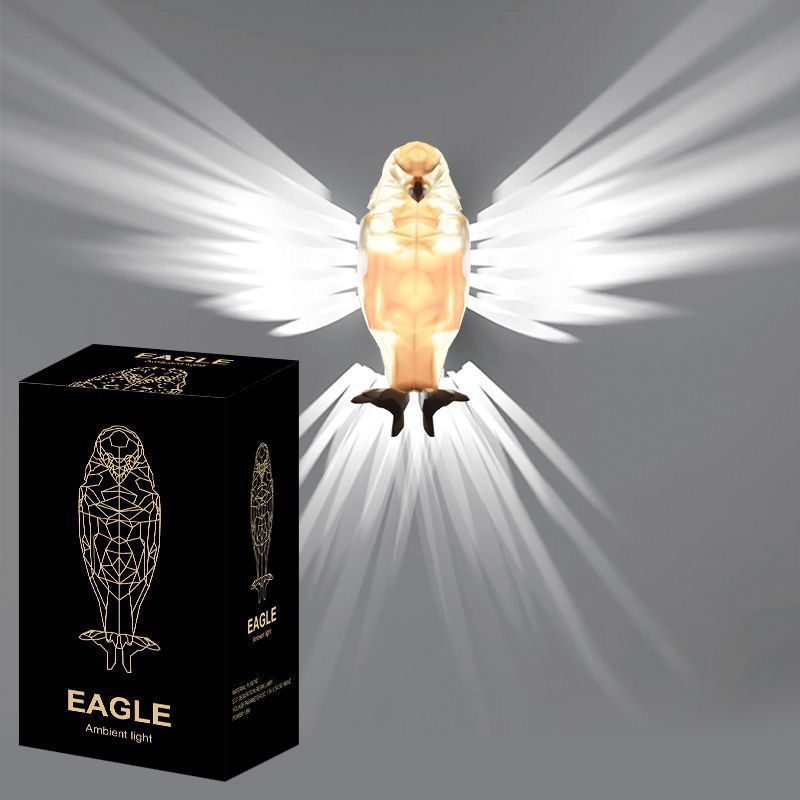 Eagle wall lamp switch animal projector lamp wall hanging light luxury creative for home night light kids luminous toy