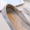 Girls' leather shoes - new autumn  collection: kids' bowknot rhinestone princess shoes, sparkling crystal shoes for baby girls