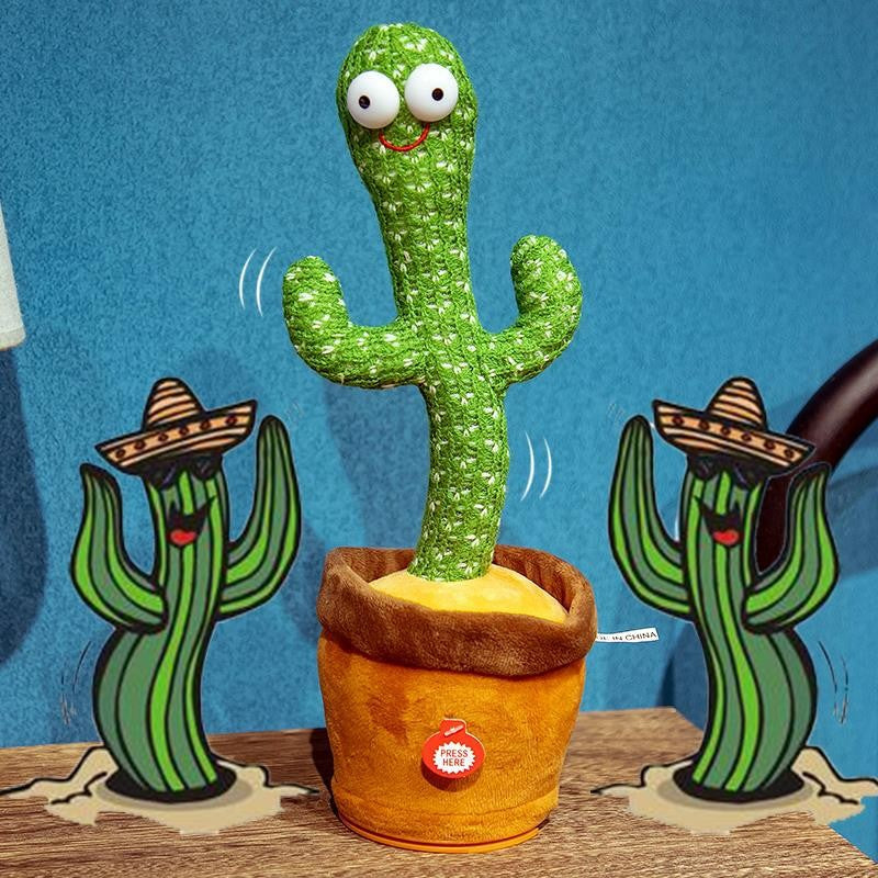 hot-selling dancing cactus: twist, sing, and talk! plush toy cactus - perfect gift for kids