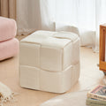 Sofa stool for home living room footrest bedroom casual low stool corduroy twist stool beige stool cross-border hot selling