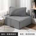Lazy sofa apartment small apartment italian normcore living room popular technology cloth accessible luxury square single tofu sofa