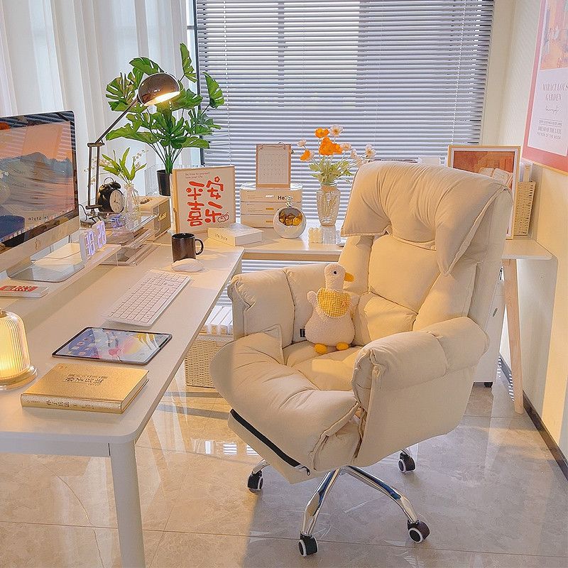 For homelazy sofa computer chair comfortable sitting bedroom desk backrest sofa chair casual reclining single sofa
