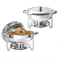 Stainless steel round alcohol stove hanging stove heat preservation heating container buffet stove cross-border supply chafing dish