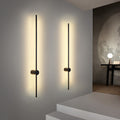 Minimalist light luxury linear wall sconce - bedroom bedside, living room background wall, simple nordic style for hallway, aisle, hotel, and restaurant lighting