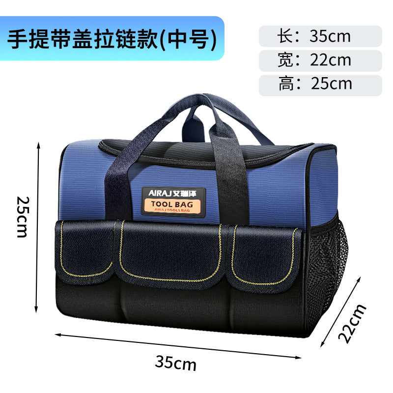 Arrizo Electric Toolkit Wholesale Multifunctional Large Portable Thickened Wear-resistant Canvas Tool Bag Storage Bag