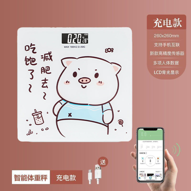 Home weight scale - accurate digital bathroom scale - body fat analyzer - adult weight scale - home use - perfect for women's dorms