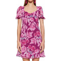Amazon fashion pure desire backless a-line purple dress  summer new arrivalelegant printed skirt