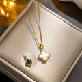 8149 double-sided four-leaf clover gold