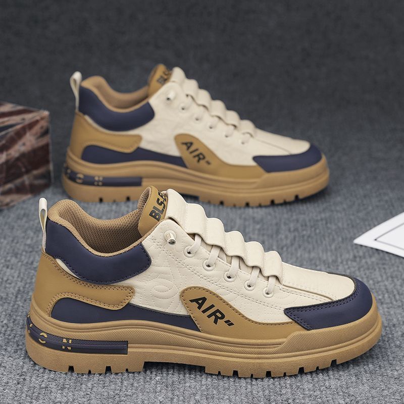 Men's shoes: 2025 autumn/winter new arrivals - versatile, trendy, leather, waterproof, casual running sneakers for men