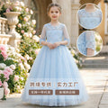 export girls' dresses: lace-trimmed, bestselling flower girl wedding dresses, runway-ready, piano performance outfits with three-quarter sleeves
