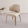Italian light luxury dining chair for home high-end version of the wave pattern dining chair large apartment restaurant island high-end back dining table and chairs