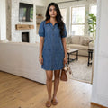 cross-border  fashion: european and american summer new arrivals - trendy, loose-fit, casual, and unique denim dresses