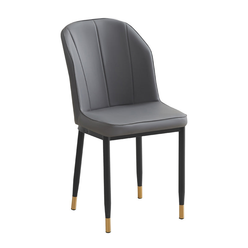 Factory direct wholesale custom backrest chairs, leather leisure chairs, restaurant negotiation chairs, home three-line chairs, dining chairs