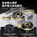 Onami stainless steel honeycomb scratch-resistant gas stove double burner for home use, all-copper direct injection, compatible with natural gas, lpg, and propane
