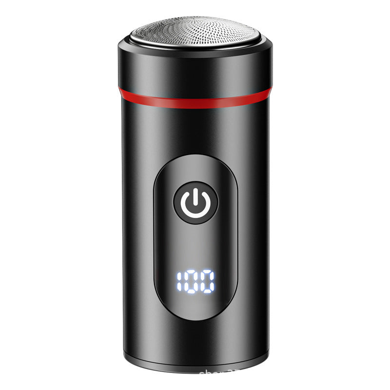 New mini portable shaver - type-c fast charging, compact travel razor, home digital display beard trimmer
