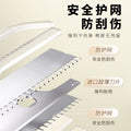 Factory-customized short-head eyebrow razor for women, featuring a safety guard to prevent scratches, stainless steel blades for precise shaping