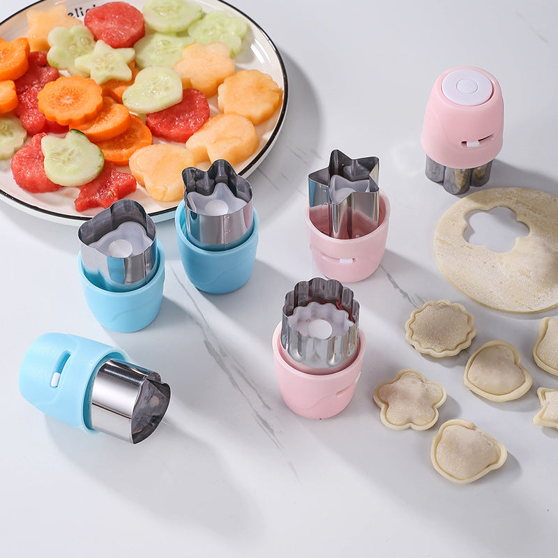Ready-to-ship new 2-in-1 stainless steel edge-sealing press-type wonton/fruit/cut flower cutter & butterfly noodle mold