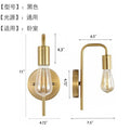Nordic light luxury u-shaped curved rod wall lamp frosted round glass single head bedside modern bedroom entrance minimalist