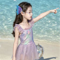 Baby swimsuit girls' fashionable swimsuit  new mermaid princess style symphony swimsuit for children hot spring