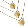 2025 new gold-tone heart pendant necklace - irresistible peach heart design - unique gift for her