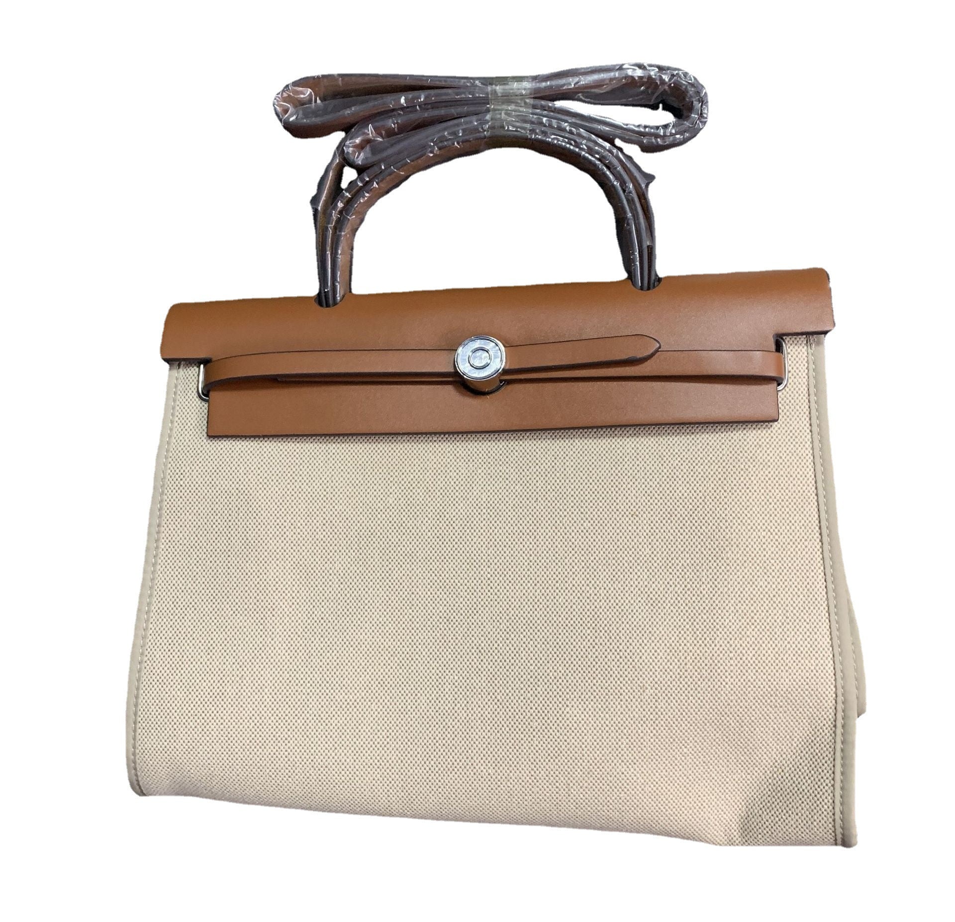 Bag women's 2021 new ins same popular portable oblique span bag canvas with strap bag shoulder bag Kelly bag