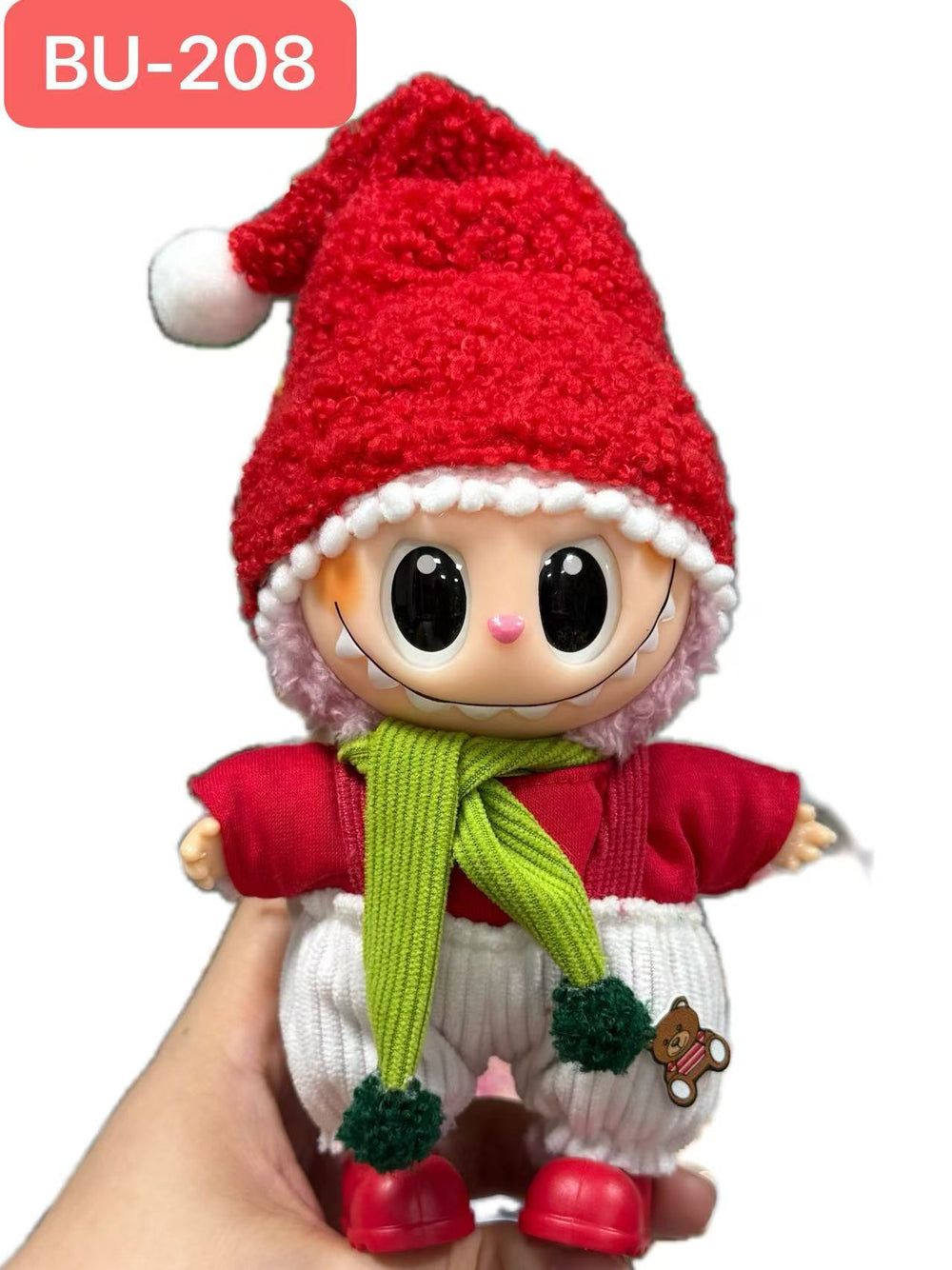 Clothes only, labubu baby clothes, 17cm, first, second and third generation neutralstuffed vinyl doll, dress-up sportswear