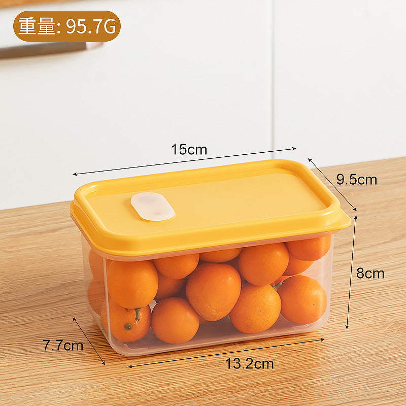 Kitchen Food Refrigerator Storage Box Transparent Sealed Fruit Food Fresh-keeping Box Food Grade Plastic Japanese Bento Box