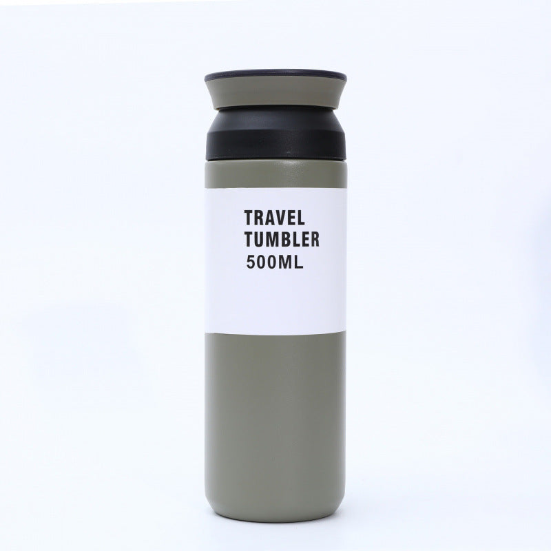 Japanese harajuku smart temperature display stainless steel insulated tumbler - portable outdoor business gift mug