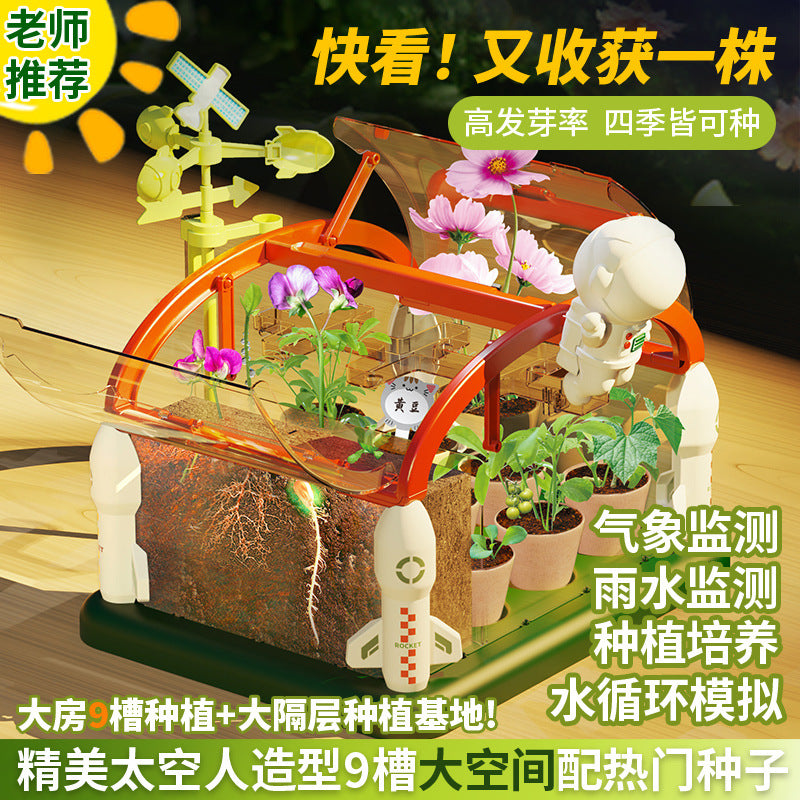 Kids' space sunroom: plant a garden, conduct science experiments, grow vegetables and flowers year-round – educational biological toys