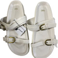 Za2025 summer women's black buckle strap open-back sandals - breathable, round toe, fashionable flat sandals