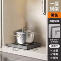 Countertop pot and miscellaneous storage rack kitchen floor-standing multi-layer storage rack with adjustable height storage pot rack