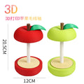 3d printed cartoon apple yarn spool double single axis home portable yarn rotating shaft holder tool