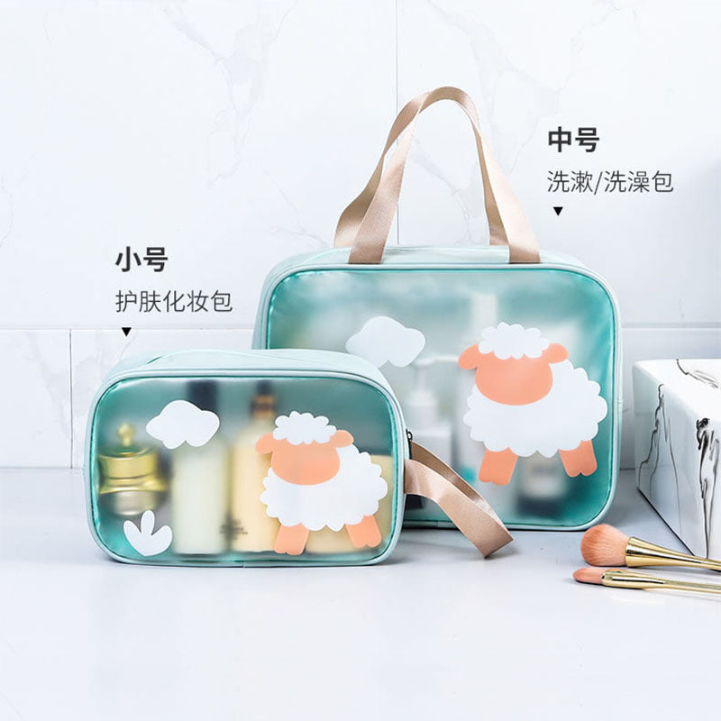 Portable Children's Cartoon Bath Bag Beach Bag Fitness Swimming Dry and Wet Separation Wash Bag PVC Storage Bag