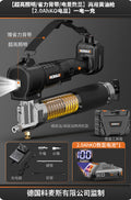 Digital display grease gun, cordless 24v lithium battery high-pressure automatic grease injector, portable wireless excavator-specific