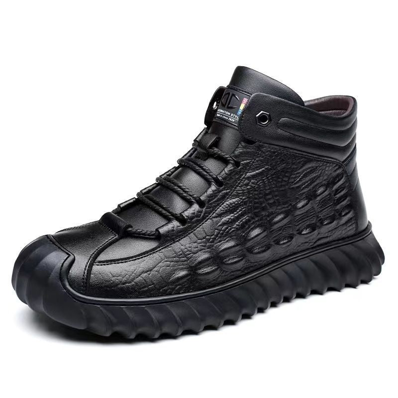 Best sellingmen cotton shoes genuine leather cotton boots pilot quick-heat shoes fleece-linedheattech cotton shoes wool heattech snow boots