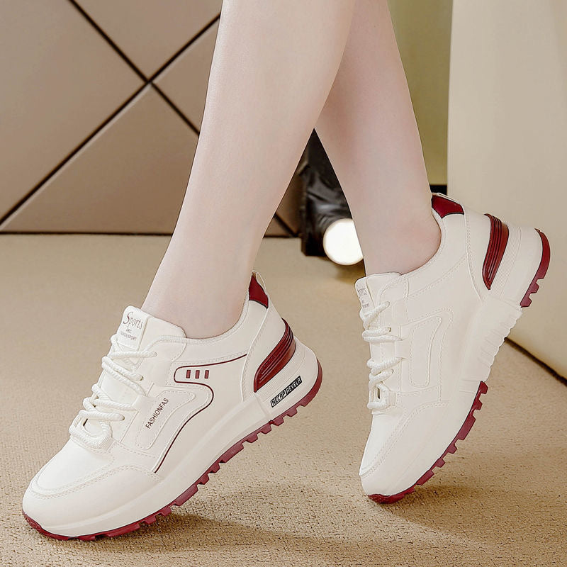 Argan women's sneakers - 2025 new summer collection: stylish, versatile, lightweight, soft-soled white sneakers for students - chunky platform dad shoes