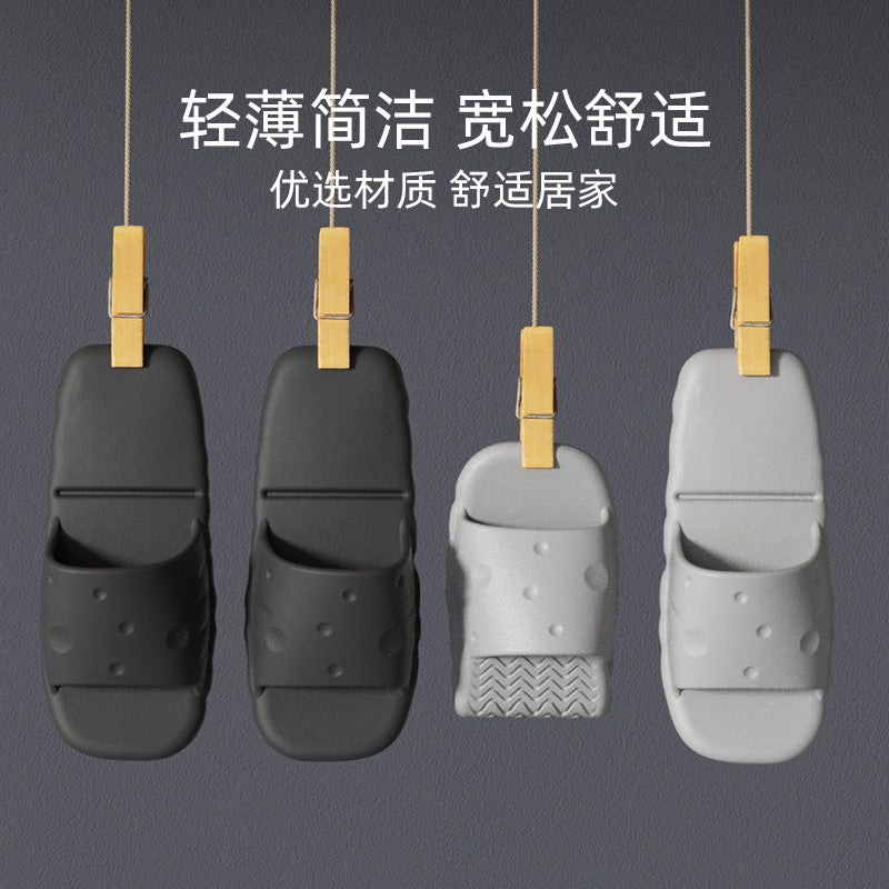 Travel disposable slippers cute cheese bathroom non-slip hotel portable foldable slippers