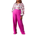 D3235exportplus size women's clothingnew arrivalfashionprinting strappytopsloose pantsoltwo-piece setfashionsuit