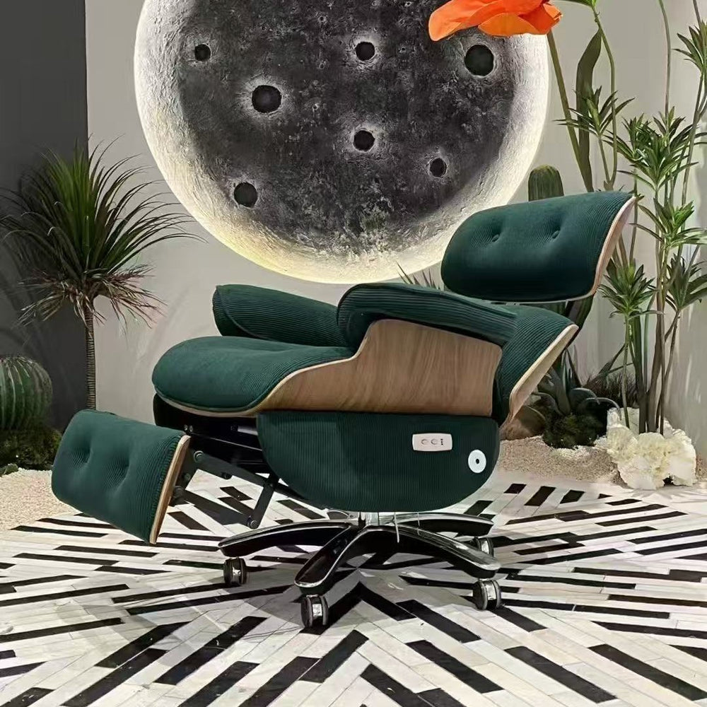 Smart electric recliner eames electric boss chair multifunctional designer rotatable single leather sofa chair