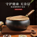 Zhangqiu iron pot big belly pot purely handmade forged small cooking pot mini small iron pot uncoated non-stick for home cooking pot